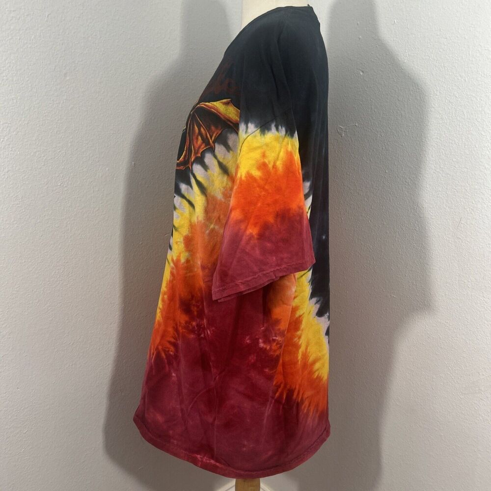 Liquid Blue T Shirt Men Extra Large AC DC Sympathy For The Devil Tie Dye 90s Y2K - Picture 2 of 8